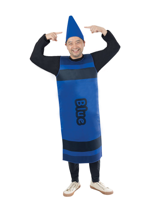 Buy Blue Crayon Tabard Costume for Adults from Costume Super Centre AU