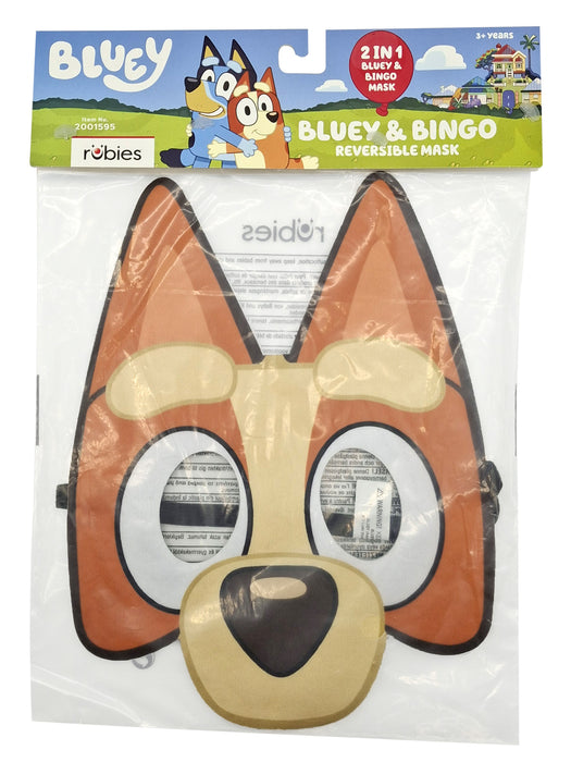 Buy Bluey & Bingo Reversible Mask for Kids & Adults - Bluey from Costume Super Centre AU