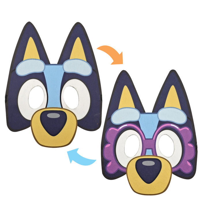Buy Bluey to Granny Janet Reversible Mask for Kids & Adults - Bluey from Costume Super Centre AU