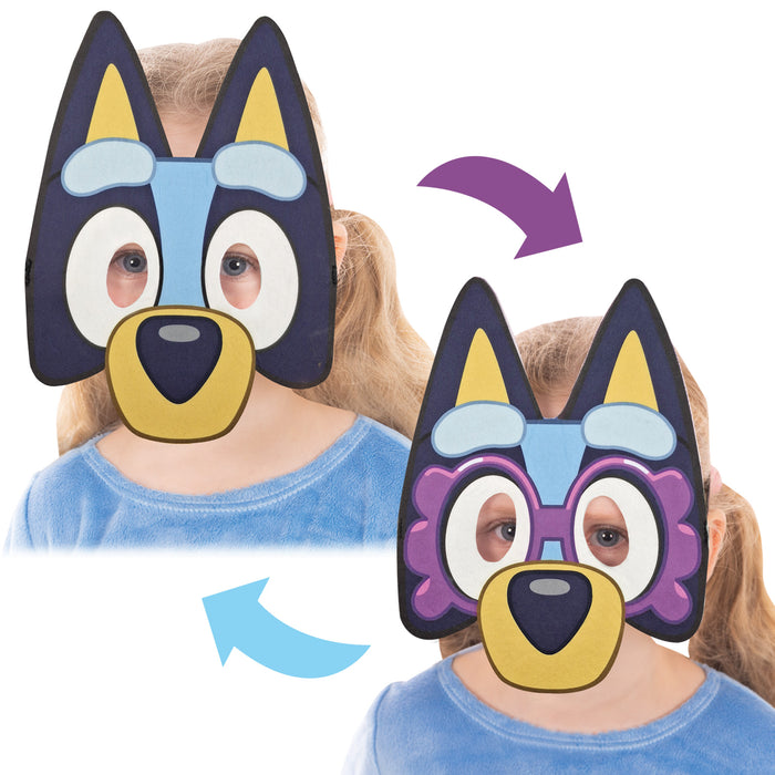 Buy Bluey to Granny Janet Reversible Mask for Kids & Adults - Bluey from Costume Super Centre AU