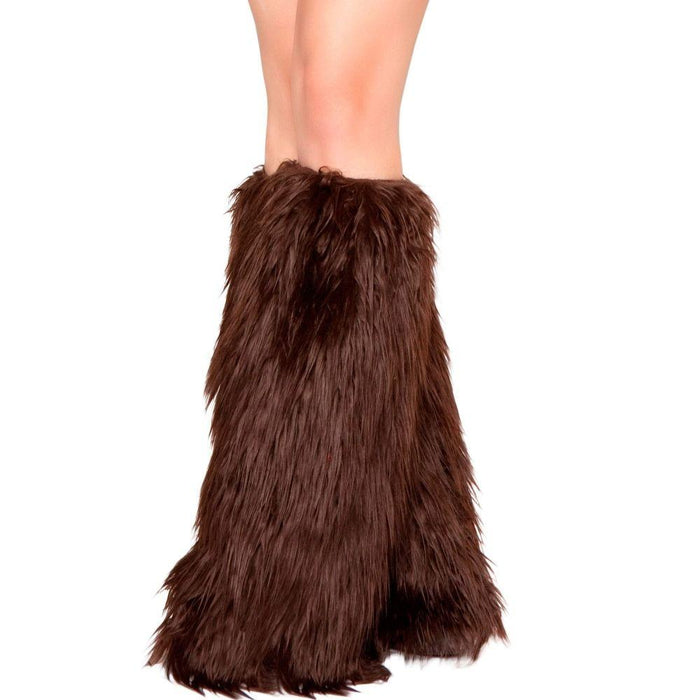 Buy Brown Furry Leg Warmers for Adults from Costume Super Centre AU