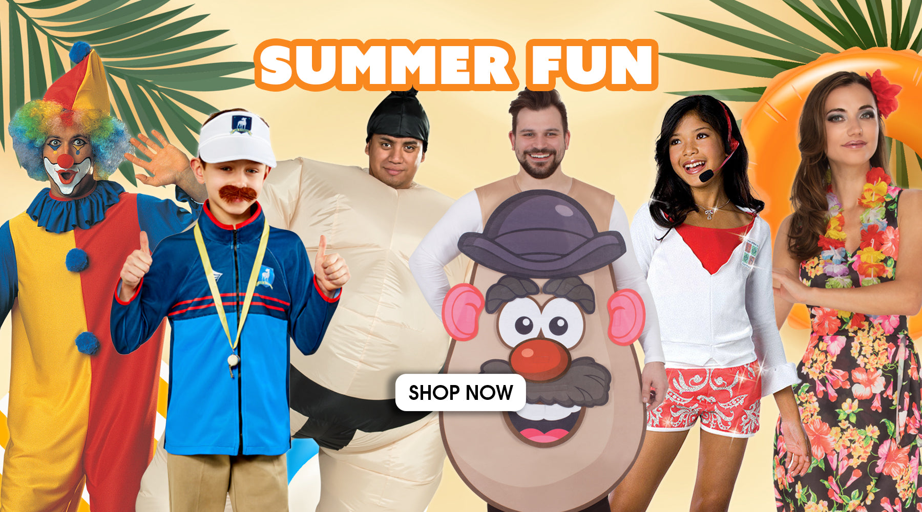 Make your Summer super-fun with a novelty costume. Order online at Costume Super Centre Australia