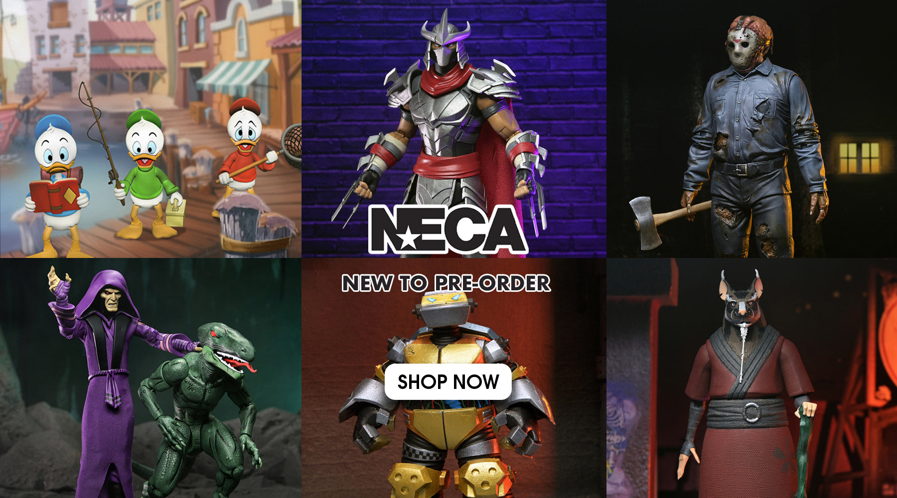 Great new NECA action figures are available to pre-order online at Costume Super Centre Australia. New listings include Ducktales, TMNT x Fortnite, Friday the 13th and more!