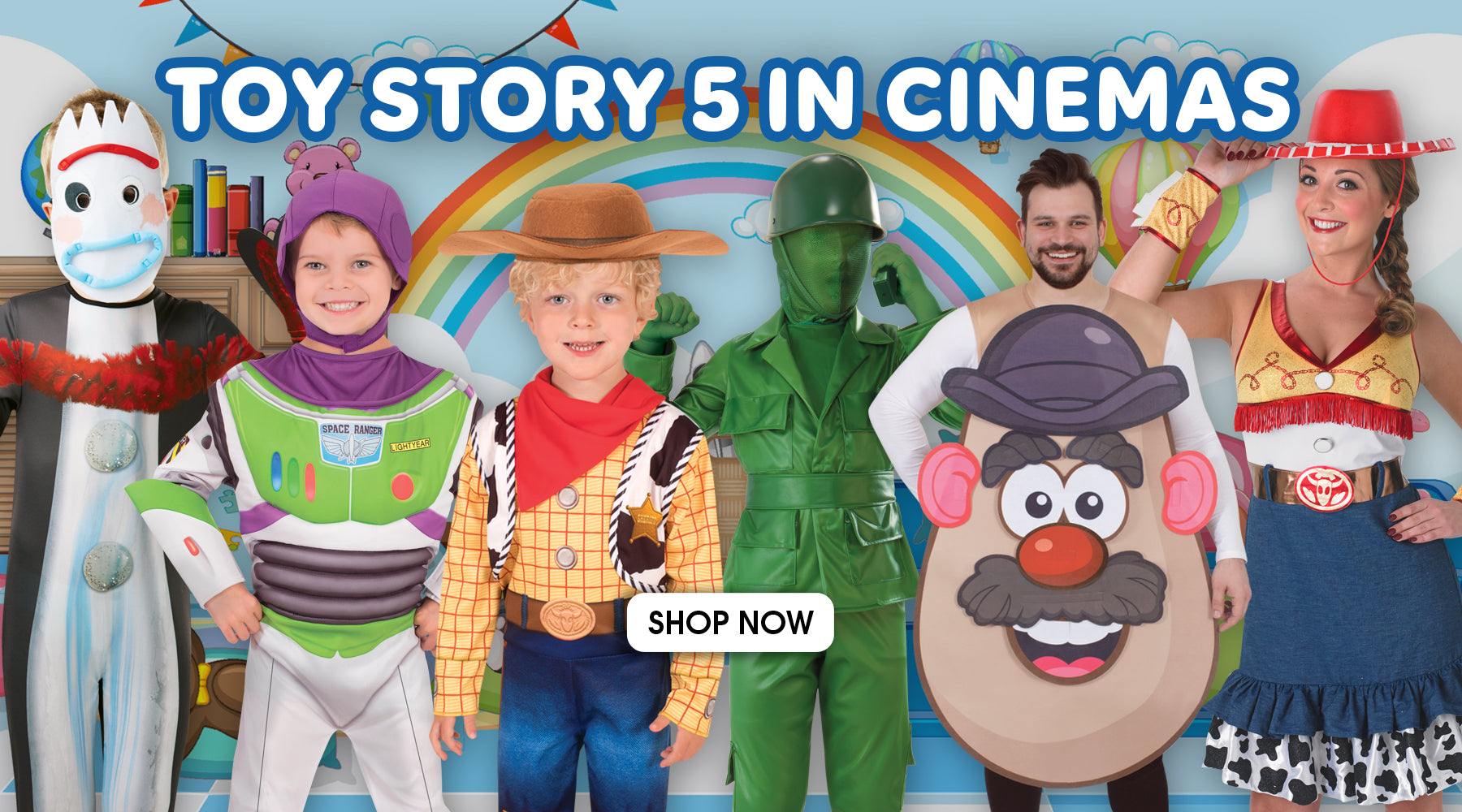 Toy Story 5 is coming to cinemas June 18th. Get your costumes ready to join Buzz, Woody, Jessie and the gang for a new adventure. Shop online at Costume Super Centre Australia