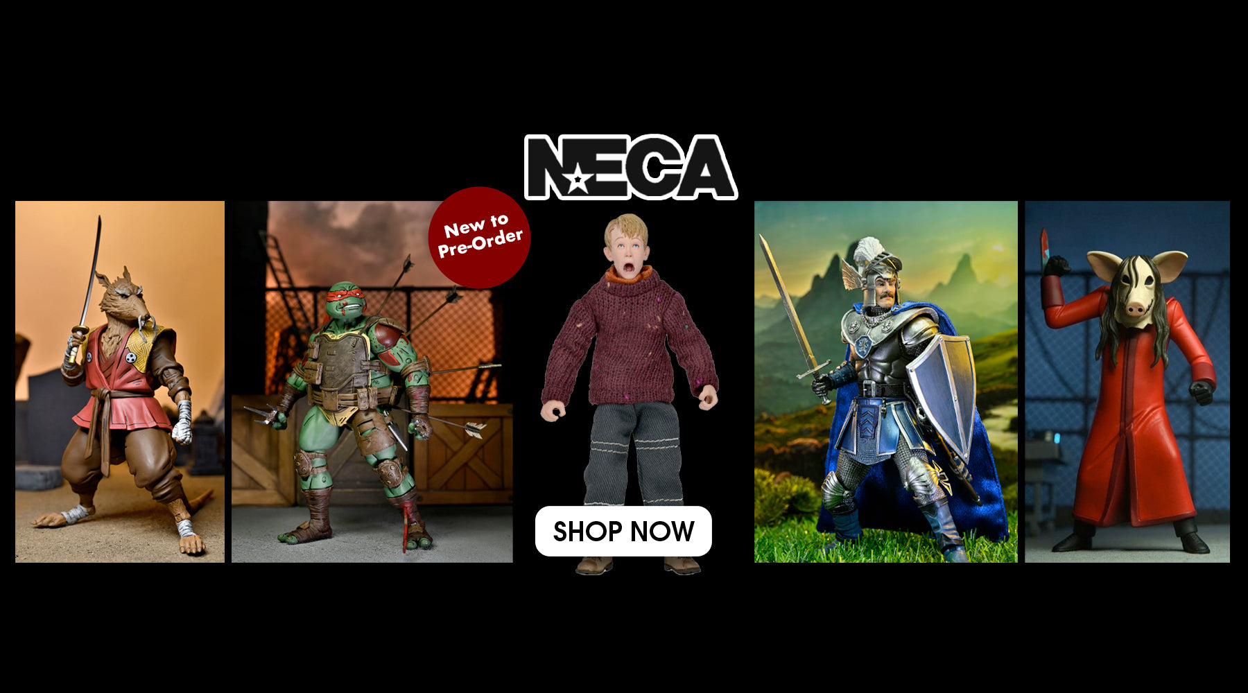 New NECA action figures are available for pre-order! With new additions to TMNT The Last Ronin, including First to Fall Raphael and Splinter, Jigsaw Killer Toony Terrors, D&D 50th Anniversary Strongheart, Home Alone and more! Order online now at Costume Super Centre Australia