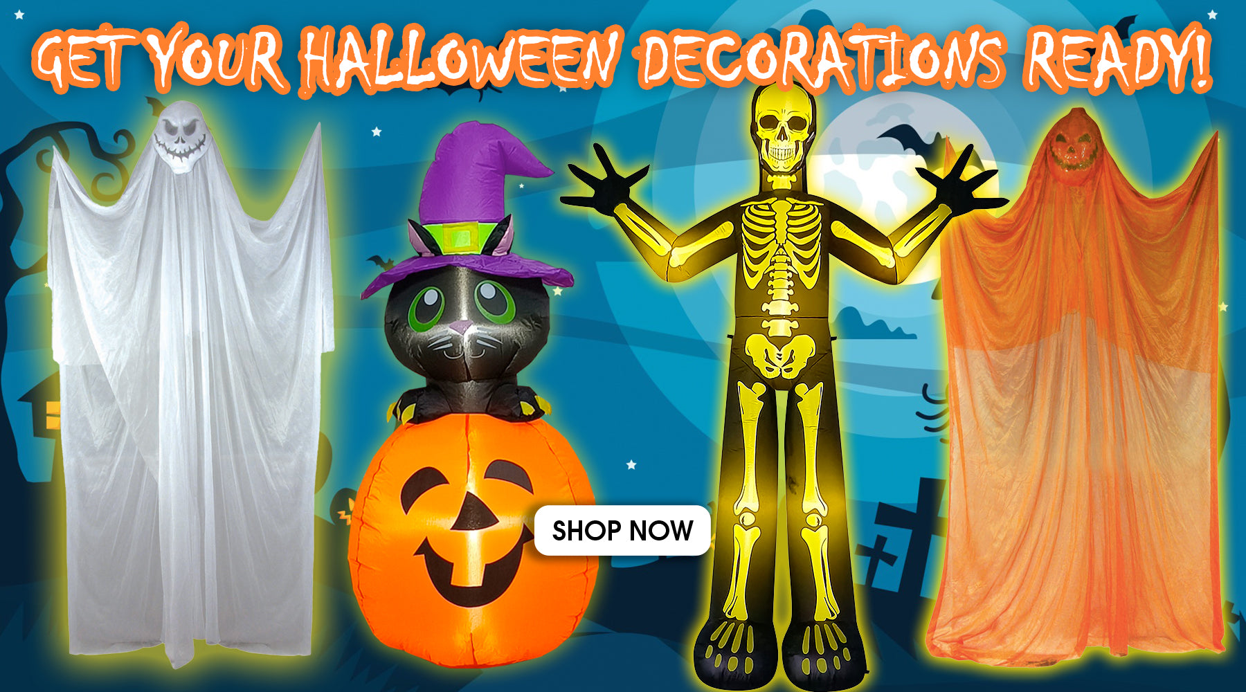 Get your haunted house ready for Halloween with these Halloween decorations. Shop online at Costume Super Centre Australia