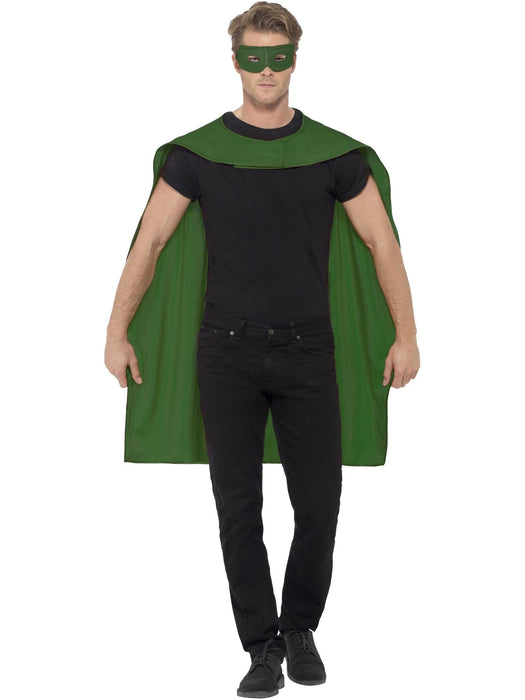 Buy Cape and Eyemask Set for Adults - Green from Costume Super Centre AU