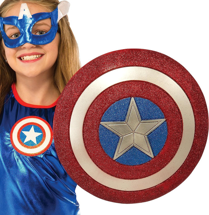Buy Captain America 12" Glitter Shield - Marvel Avengers from Costume Super Centre AU