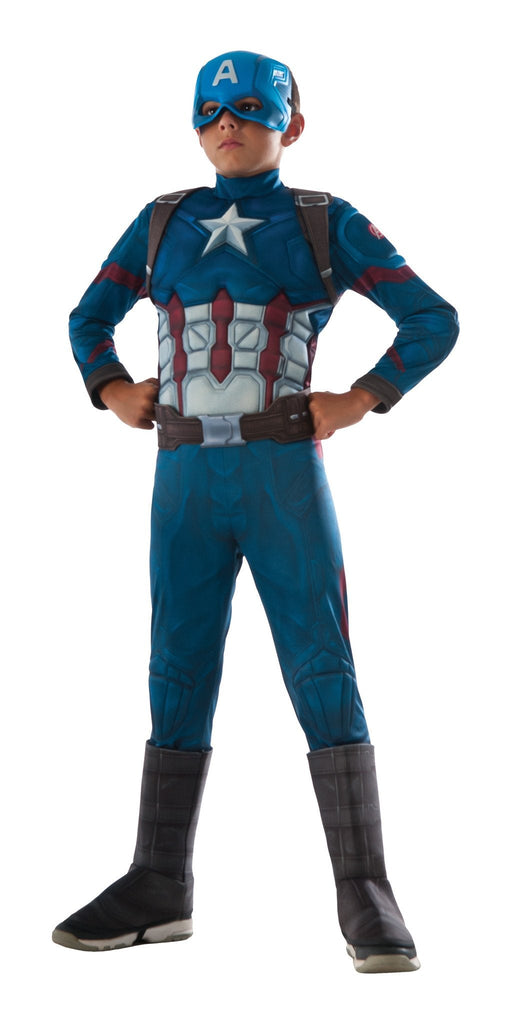 Buy Captain America Deluxe Costume for Kids - Marvel Captain America: Civil War from Costume Super Centre AU