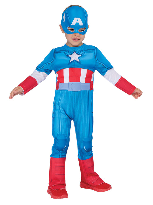 Buy Captain America Deluxe Costume for Toddlers - Marvel Spidey & His Amazing Friends from Costume Super Centre AU