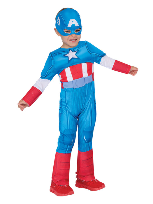 Buy Captain America Deluxe Costume for Toddlers - Marvel Spidey & His Amazing Friends from Costume Super Centre AU