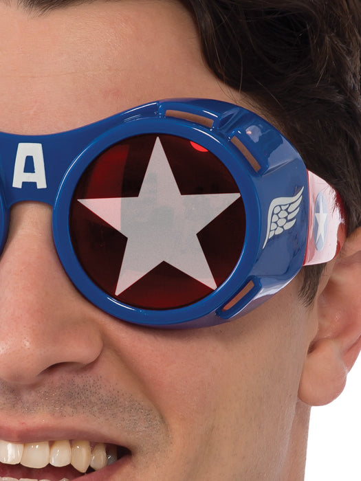 Buy Captain America Goggles for Adults - Marvel Avengers from Costume Super Centre AU