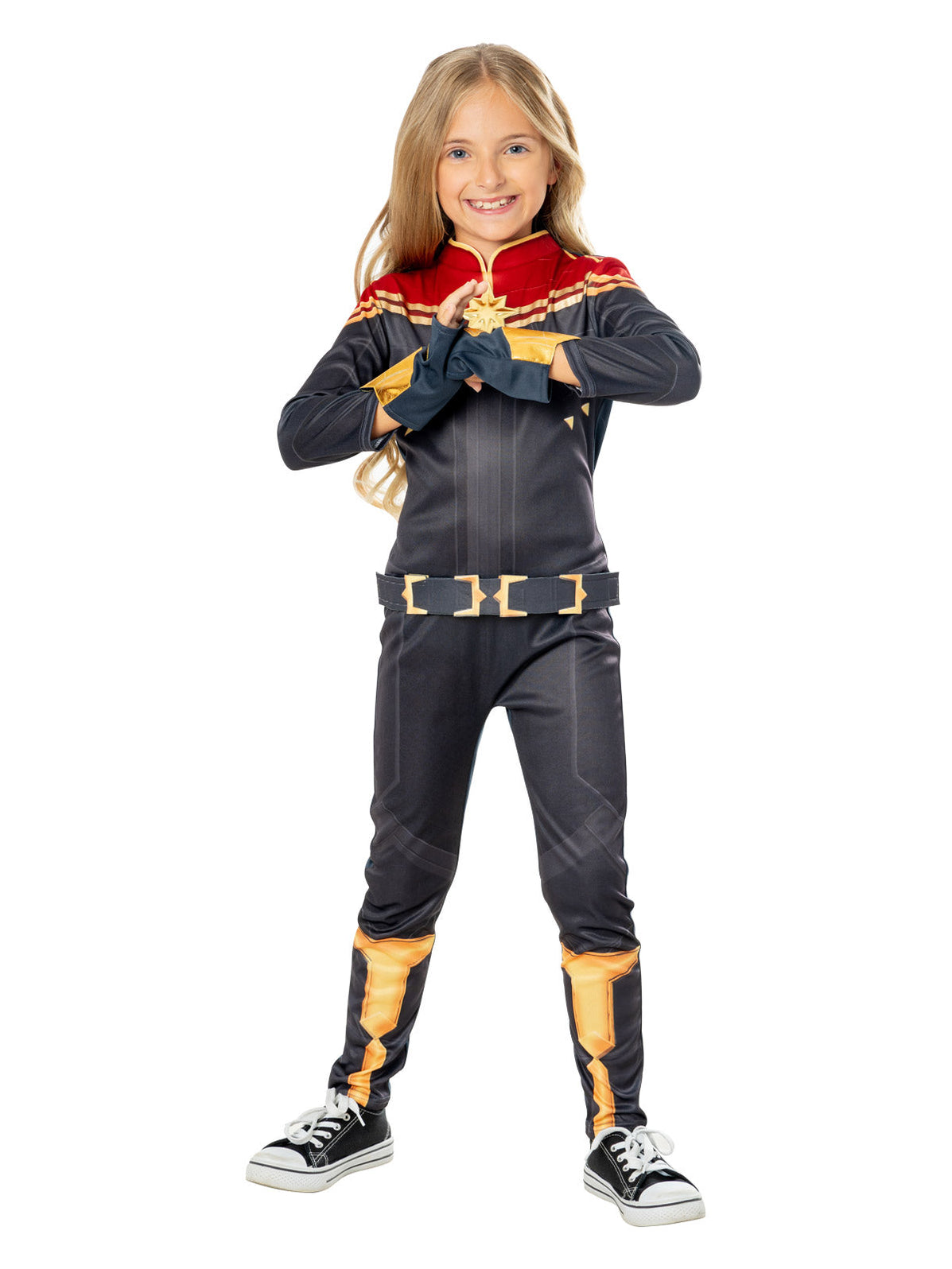 Captain Marvel Deluxe Costume for Kids - Marvel The Marvels | Costume ...