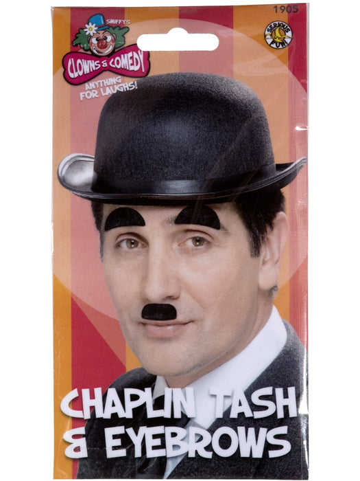 Buy Chaplin Moustache and Eyebrows for Adults from Costume Super Centre AU