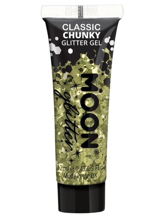 Buy Classic Chunky Glitter Gel Gold - Moon Glitter from Costume Super Centre AU