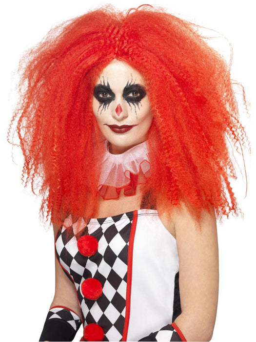Buy Clown Crimped Red Wig for Adults from Costume Super Centre AU