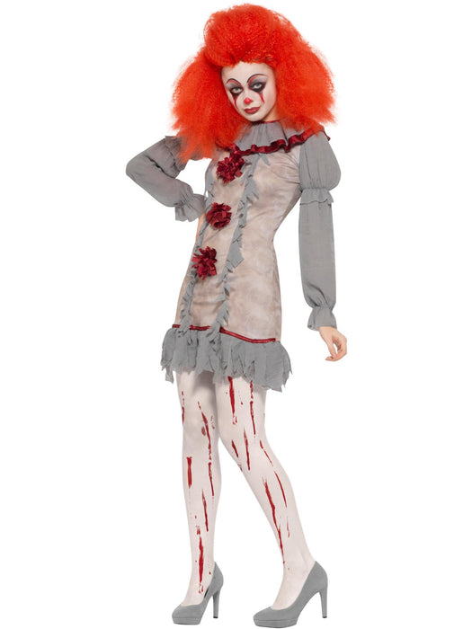 Buy Clown Lady Grey Costume for Adults from Costume Super Centre AU