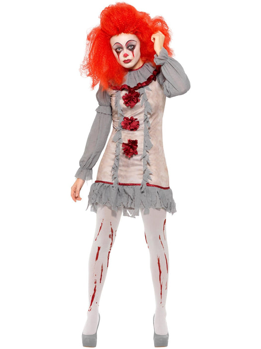 Buy Clown Lady Grey Costume for Adults from Costume Super Centre AU