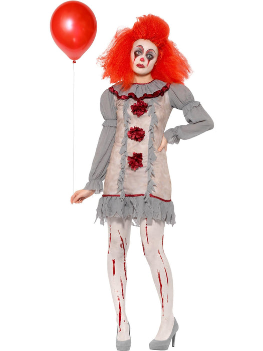 Buy Clown Lady Grey Costume for Adults from Costume Super Centre AU