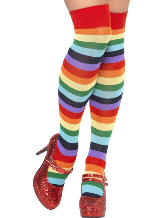 Buy Clown Long Striped Socks for Adults from Costume Super Centre AU