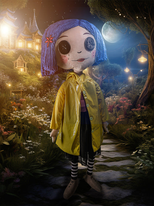 Buy Coraline Button Eyes - Lifesize 5' Plush Toy with Stand - Coraline - Kidrobot from Costume Super Centre AU