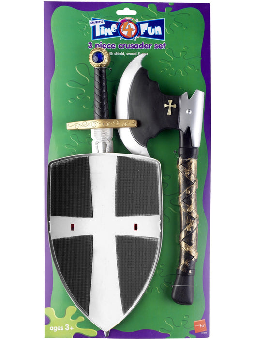 Buy Crusader 3-Piece Accessory Set for Kids from Costume Super Centre AU