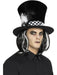 Buy Dark Tea Party Top Hat with Hair for Adults from Costume Super Centre AU