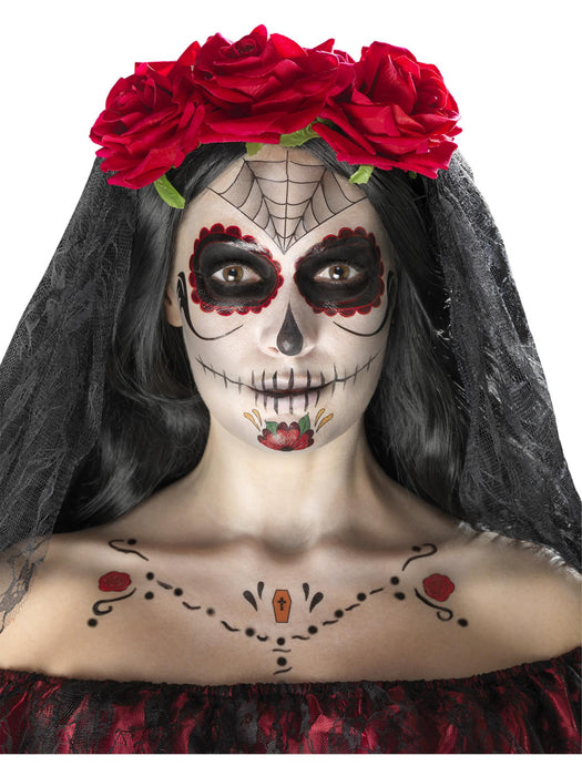 Buy Day of the Dead Face Tattoo Stickers & Make Up FX Kit from Costume Super Centre AU
