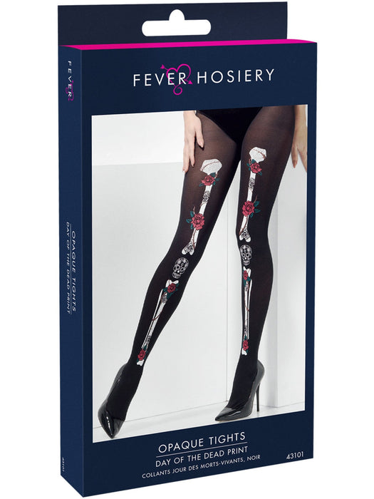 Buy Day of the Dead Opaque Tights for Adults from Costume Super Centre AU