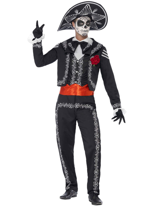 Buy Day of the Dead Senor Bones Costume for Adults from Costume Super Centre AU
