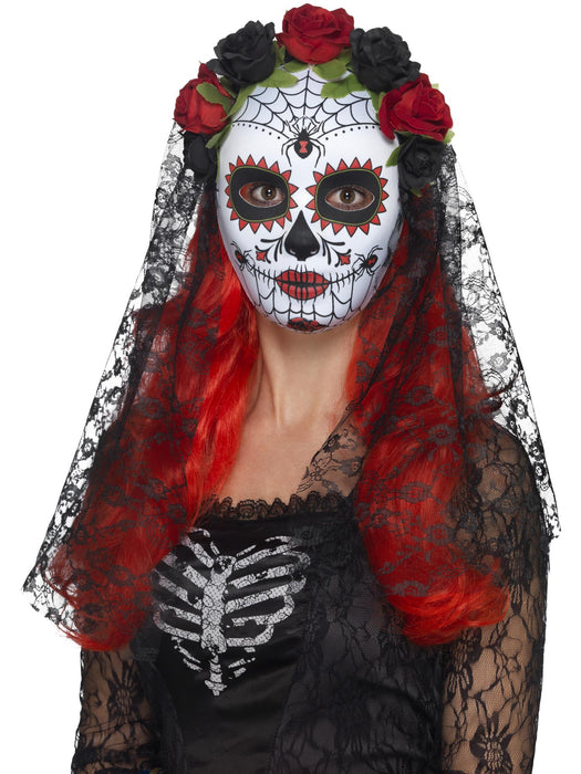 Buy Day of the Dead Senorita Mask for Adults from Costume Super Centre AU
