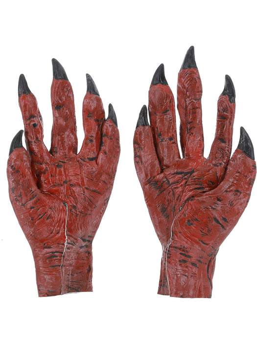 Buy Devil Hands Latex Gloves for Adults from Costume Super Centre AU