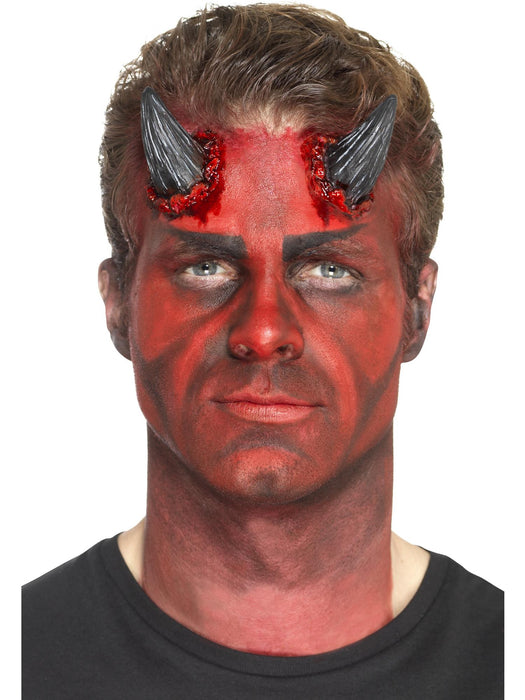 Buy Devil Horns Black Prosthetic Latex Make-Up FX from Costume Super Centre AU