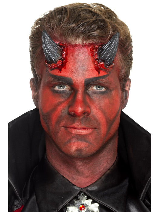 Buy Devil Horns Black Prosthetic Latex Make-Up FX from Costume Super Centre AU