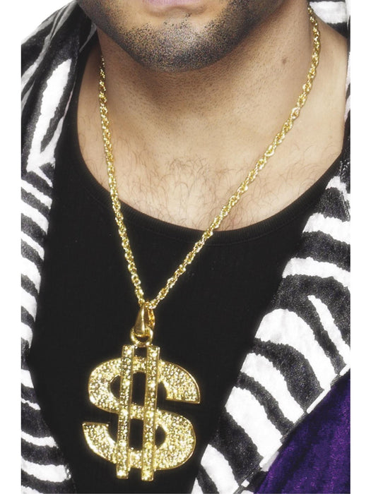 Buy Dollar Sign Oversized Gold Medallion Accessory for Adults from Costume Super Centre AU