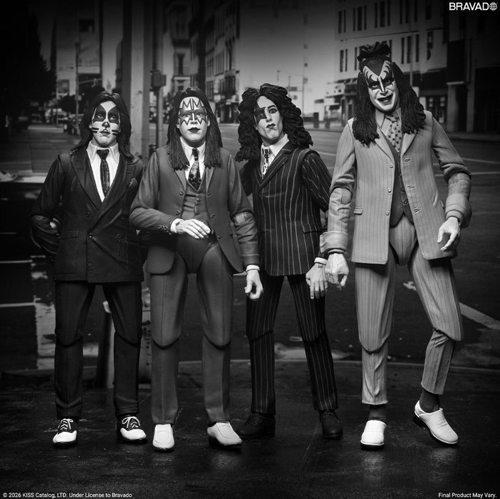 Dressed to Kill Album Cover - 7" Scale Action Figure 4-Pack - KISS - NECA Collectibles