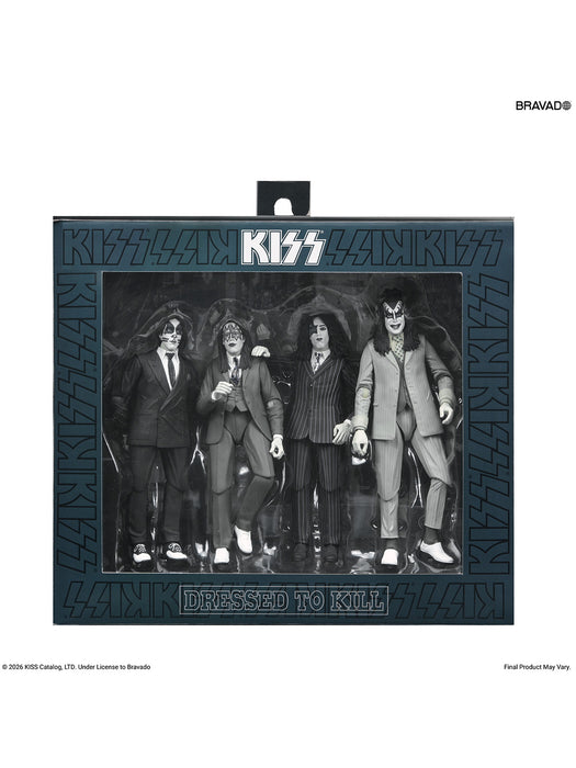 Dressed to Kill Album Cover - 7" Scale Action Figure 4-Pack - KISS - NECA Collectibles