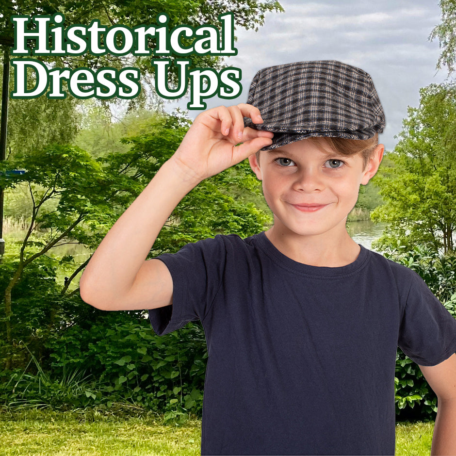 Looking for a costume for Historical Dress Up Day at school? From a simple Colonial Flat Cap or Bonnet & Apron set, to an elaborate full costume, we've got options for you at Costume Super Centre Australia