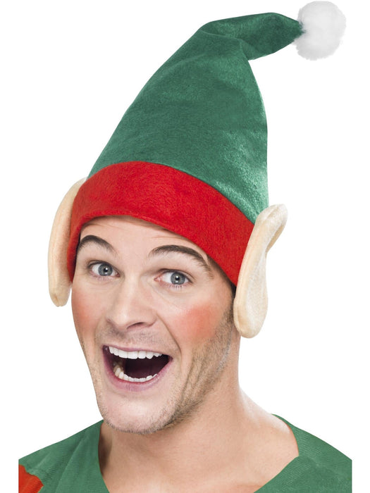 Buy Elf Hat with Ears for Adults from Costume Super Centre AU