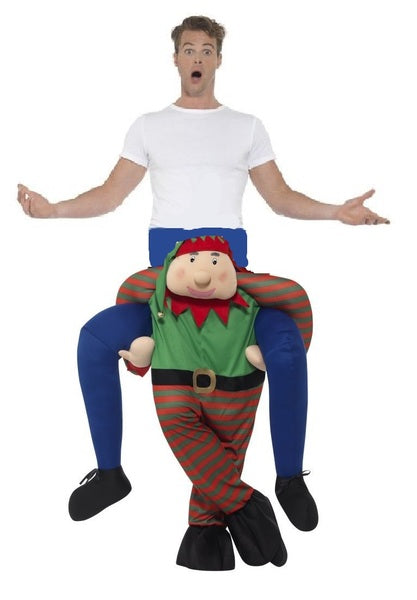 Buy Elf Piggy Back Costume for Adults from Costume Super Centre AU