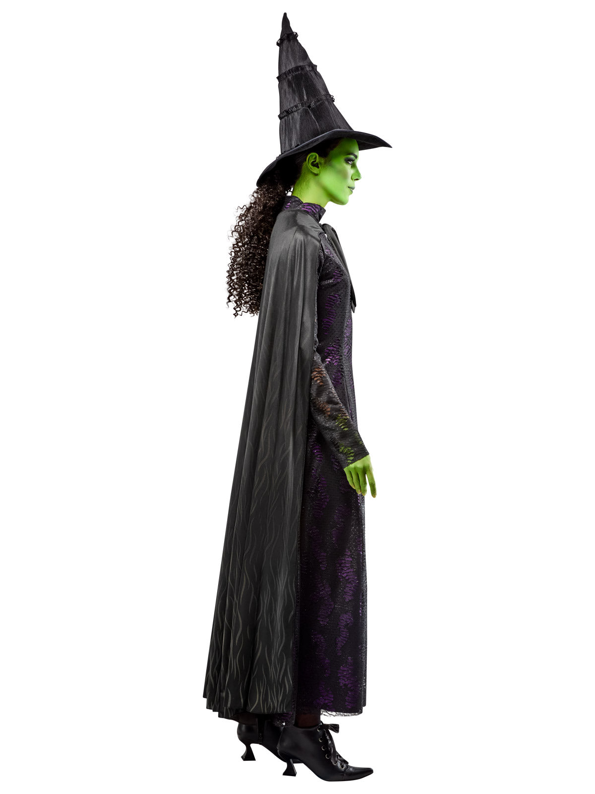 Costume Donna Elphaba (Strega Di Oz) - Vestito E Cappello Per Cosplay, Halloween, Carnevale