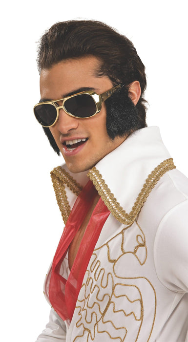 Buy Elvis Glasses With Sideburns - Elvis Presley from Costume Super Centre AU