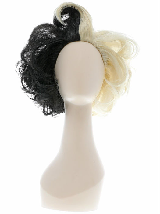Buy Evil Madame Black & White Wig for Adults from Costume Super Centre AU