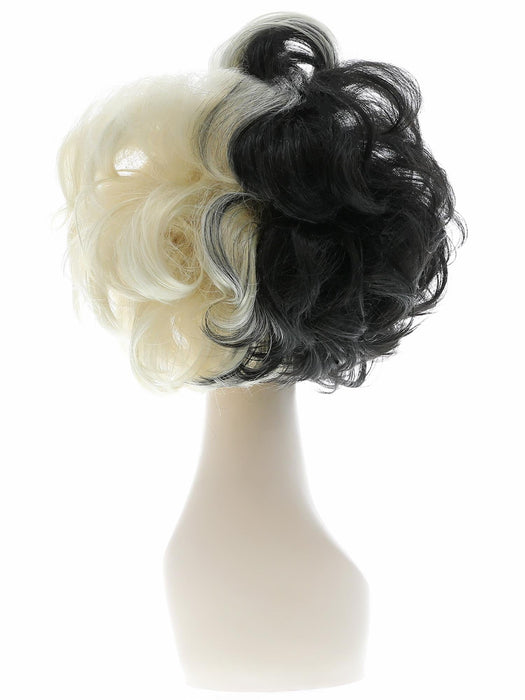 Buy Evil Madame Black & White Wig for Adults from Costume Super Centre AU