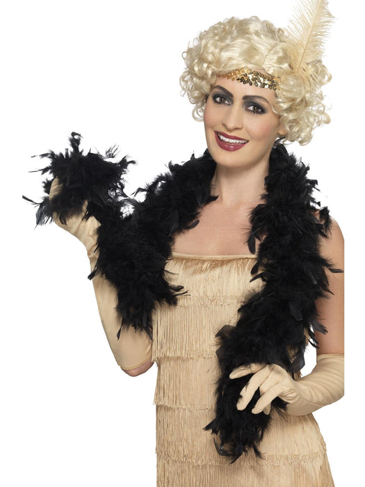 Buy Feather Boa Accessory for Adults - Black from Costume Super Centre AU