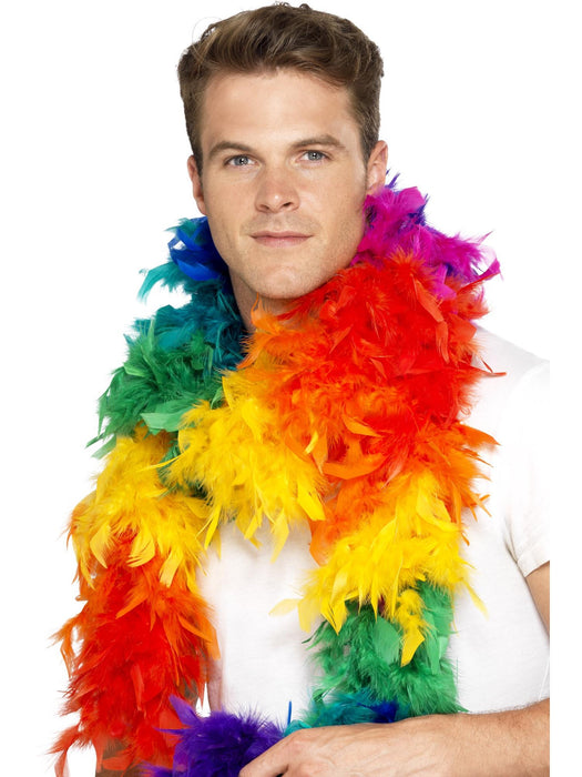 Buy Feather Boa Accessory for Adults - Rainbow from Costume Super Centre AU