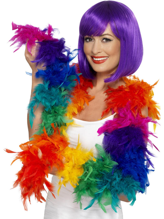 Buy Feather Boa Accessory for Adults - Rainbow from Costume Super Centre AU