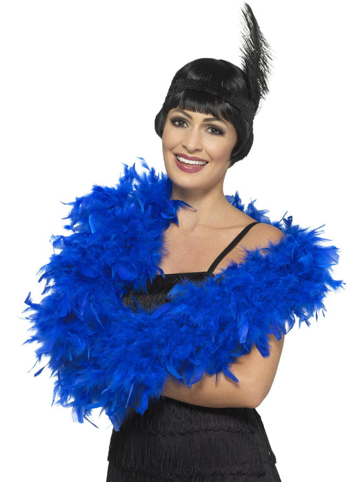 Buy Feather Boa Deluxe Accessory for Adults - Blue from Costume Super Centre AU