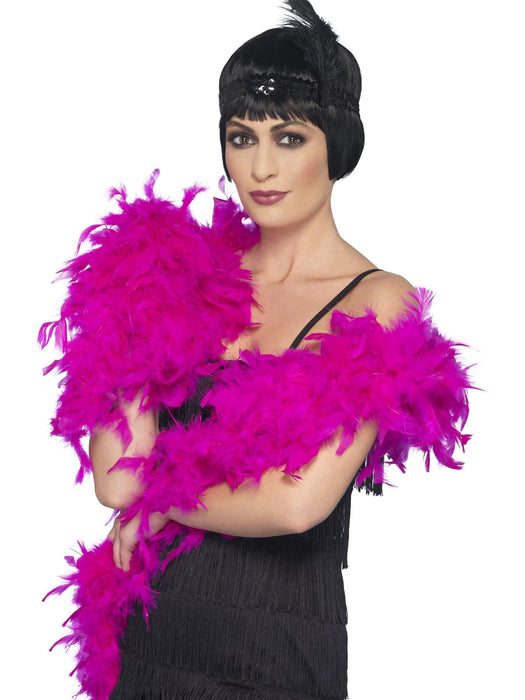 Buy Feather Boa Deluxe Accessory for Adults - Fuchsia from Costume Super Centre AU