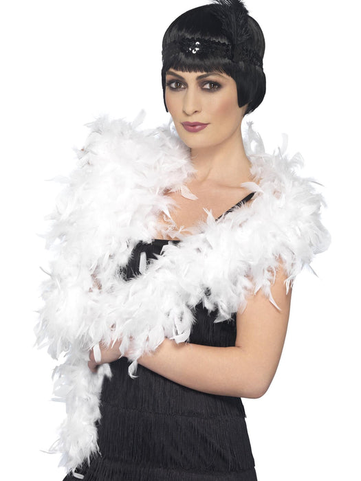 Buy Feather Boa Deluxe Accessory for Adults - White from Costume Super Centre AU
